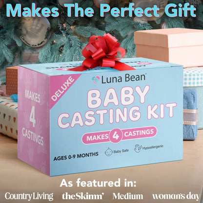 Luna Bean Baby Footprint & Hand Casting Kit (4 Pack)