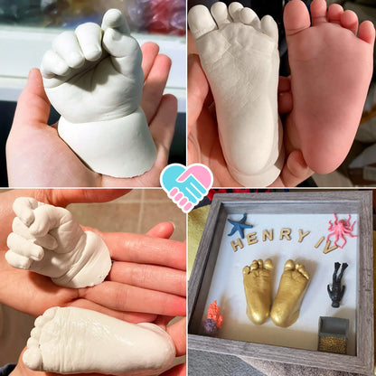 Luna Bean Baby Footprint & Hand Casting Kit (4 Pack)